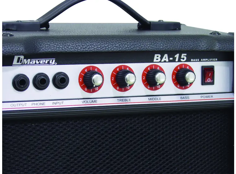 DIMAVERY BA-15 Bass amplifier 15W black 